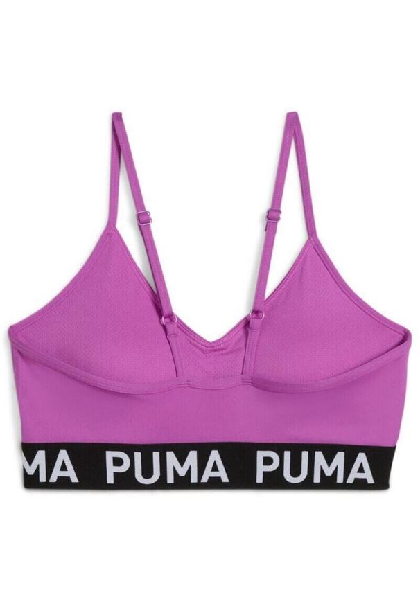 Gorsety Puma Move Strong Bra, Kobiety. Typ kołnierza: dekolt gorset. Kolor: fioletowy. Materiał: poliester, materiał