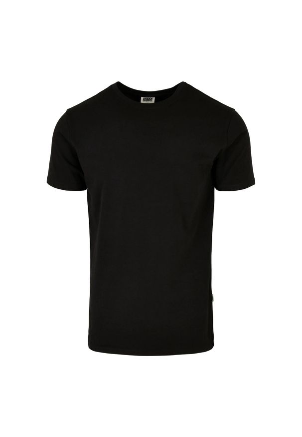 Urban Classics - Męska Koszulka Dzianinowa Slim. Kolor: czarny. Materiał: dzianina. Sport: turystyka piesza