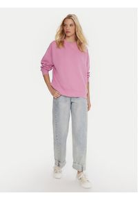 Quiksilver Bluza Essential Crew EQWFT03190 Fioletowy Standard Fit. Kolor: fioletowy. Materiał: bawełna #4