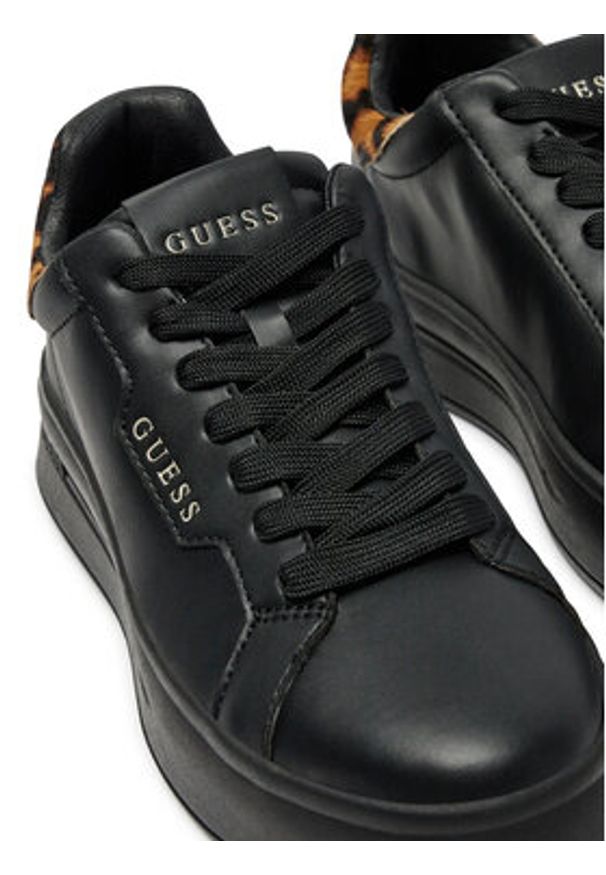 Guess Sneakersy FLPWIN LEP12 Czarny. Kolor: czarny. Materiał: skóra
