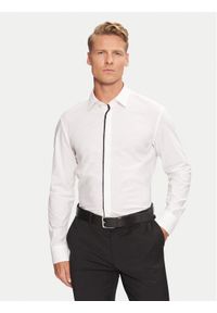 BOSS - Boss Koszula H-Hank Party 50527623 Biały Slim Fit. Kolor: biały. Materiał: bawełna