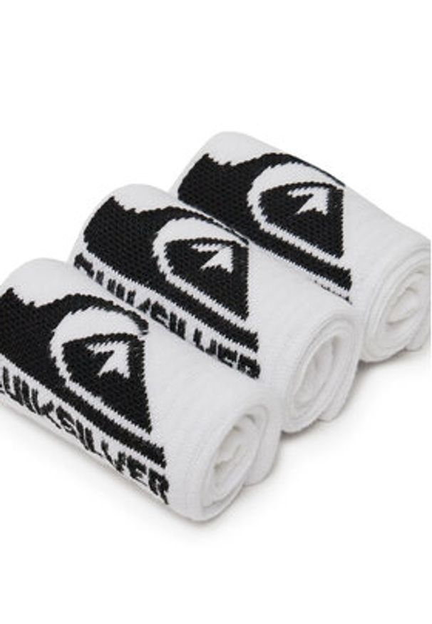 Quiksilver Skarpety długie AS_QUIKSILVER_101W_SS25 (3-PACK) Biały. Kolor: biały. Materiał: materiał, bawełna