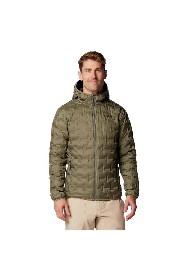 columbia - Kurtka Puchowa Columbia Delta Ridge™ Ii Z Kapturem Dorośli. Typ kołnierza: kaptur. Kolor: zielony. Materiał: puch. Sport: bieganie
