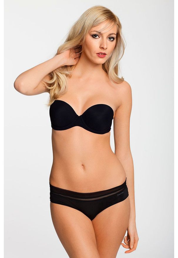 Calvin Klein Underwear - Biustonosz Strapless Push. Kolor: czarny