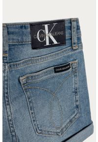 Calvin Klein Jeans - Szorty jeansowe dziecięce 128-176 cm. Okazja: na co dzień. Kolor: niebieski. Materiał: bawełna, denim, elastan, tkanina, poliester. Wzór: gładki. Styl: casual #2