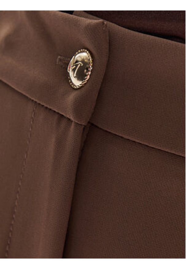 Maryley Spodnie materiałowe 24IB52Z/M19/43WO Brązowy Regular Fit. Kolor: brązowy. Materiał: syntetyk