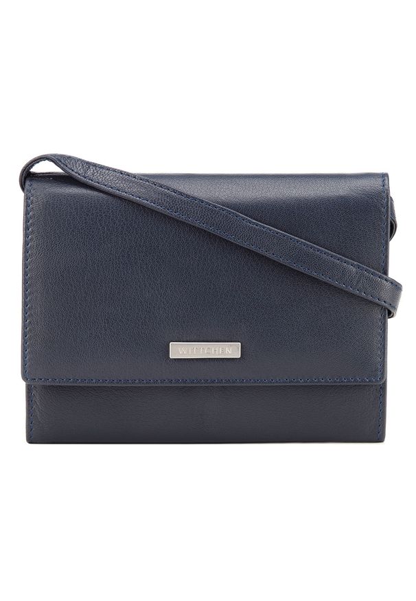 Wittchen - Damski portfelik crossbody ze skóry. Materiał: skórzane. Rozmiar: małe. Rodzaj torebki: przez ramię