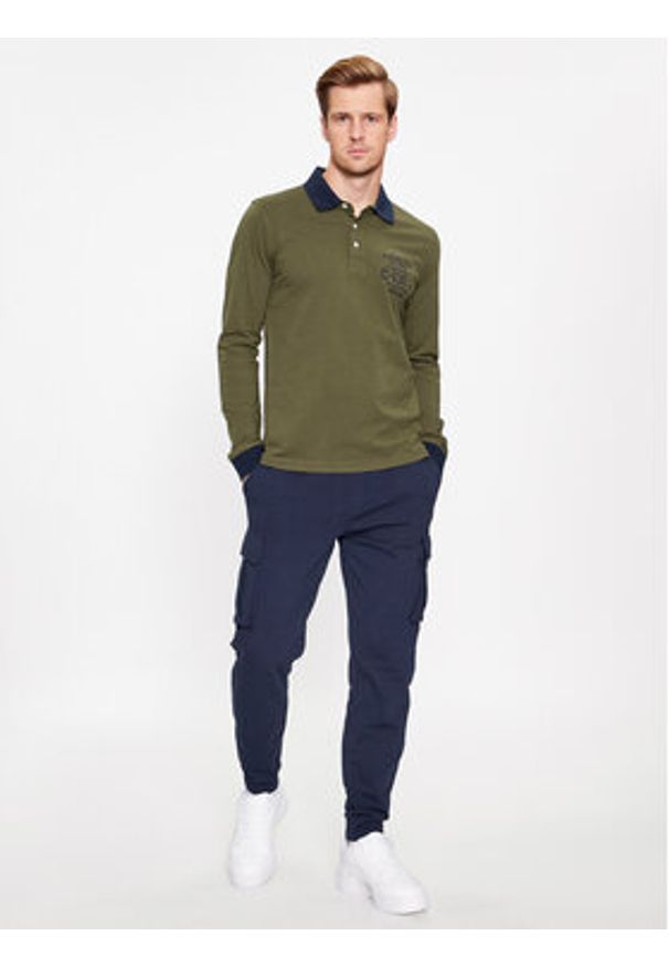 Aeronautica Militare Polo 232PO1709J584 Zielony Regular Fit. Typ kołnierza: polo. Kolor: zielony. Materiał: bawełna
