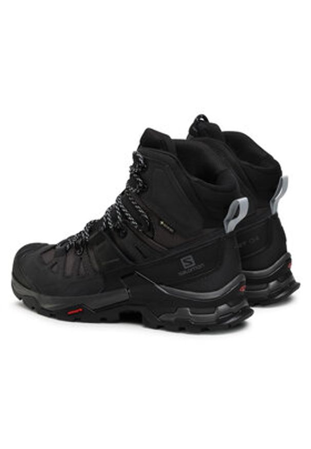 salomon - Salomon Trekkingi Quest 4 Gtx GORE-TEX 412926 27 V0 Czarny. Kolor: czarny. Materiał: nubuk, skóra. Technologia: Gore-Tex. Sport: turystyka piesza