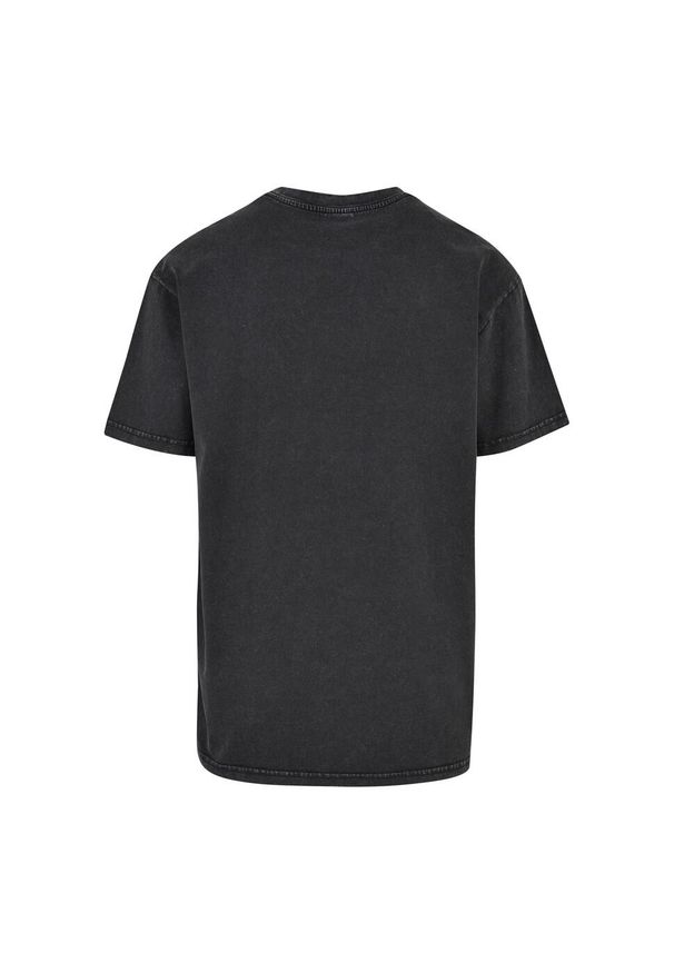 Urban Classics - Męska Koszulka Acid Wash Heavy Oversized T-shirt. Kolor: czarny. Sport: turystyka piesza