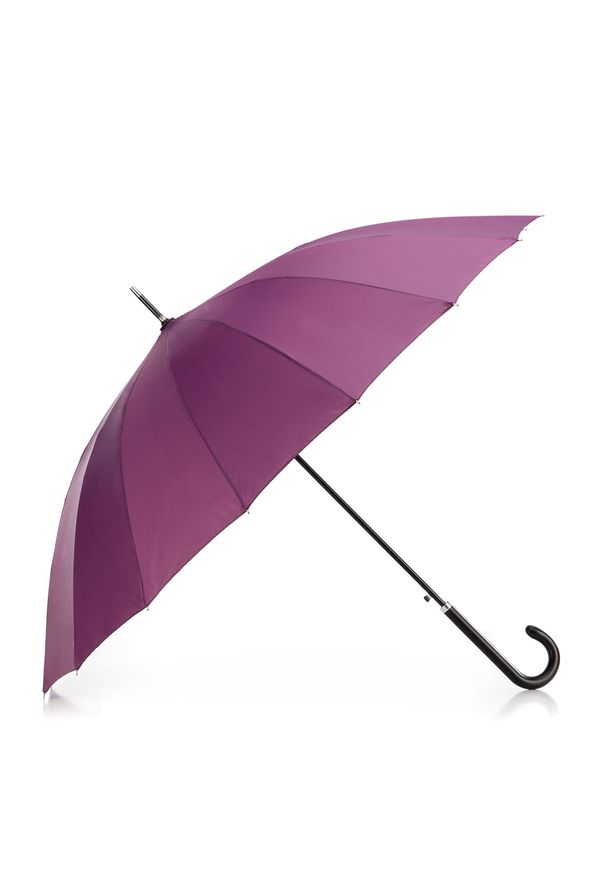Wittchen - Parasol półautomatyczny szeroki fioletowy. Kolor: fioletowy. Materiał: włókno, poliester, materiał