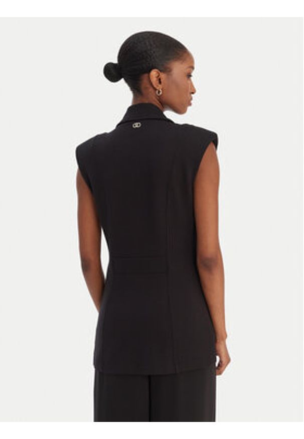 Liu Jo Sport Kamizelka TA6025 JS182 Czarny Regular Fit. Kolor: czarny. Materiał: wiskoza. Styl: sportowy