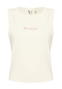 Roxy Top Iconic Days ERJKT04261 Écru Regular Fit. Materiał: bawełna