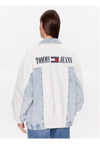 Tommy Jeans Kurtka jeansowa College DW0DW15617 Kolorowy Oversize. Materiał: bawełna. Wzór: kolorowy #5