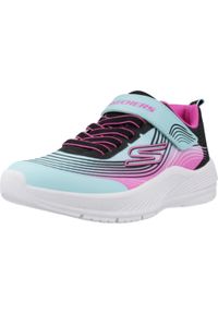 skechers - Buty do chodzenia dla dzieci Skechers Aqpr Microspec. Okazja: na co dzień. Zapięcie: rzepy. Kolor: niebieski. Materiał: tkanina, syntetyk, materiał. Szerokość cholewki: normalna. Sport: turystyka piesza #1