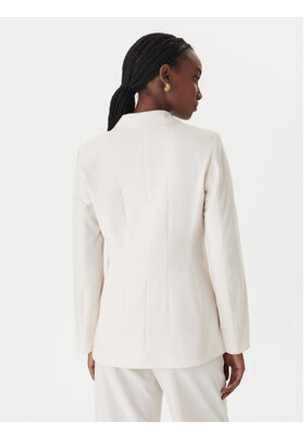 Marella Marynarka Tropico 2613041121 Biały Regular Fit. Kolor: biały. Materiał: syntetyk