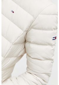 Tommy Jeans kurtka puchowa damska kolor beżowy zimowa. Kolor: beżowy. Materiał: puch. Sezon: zima #5