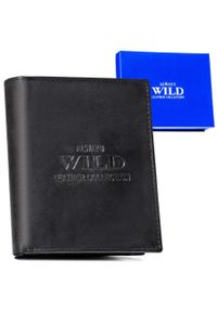 ALWAYS WILD - Portfel skórzany Always Wild AW-N890-MAL czarny. Kolor: czarny. Materiał: skóra