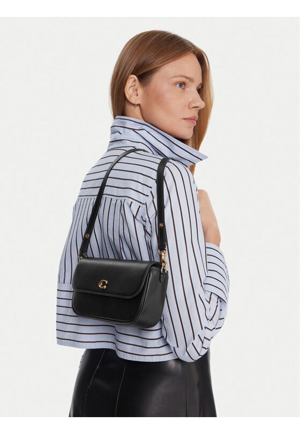 Coach Torebka Brook CAN90 Czarny. Kolor: czarny. Materiał: skórzane