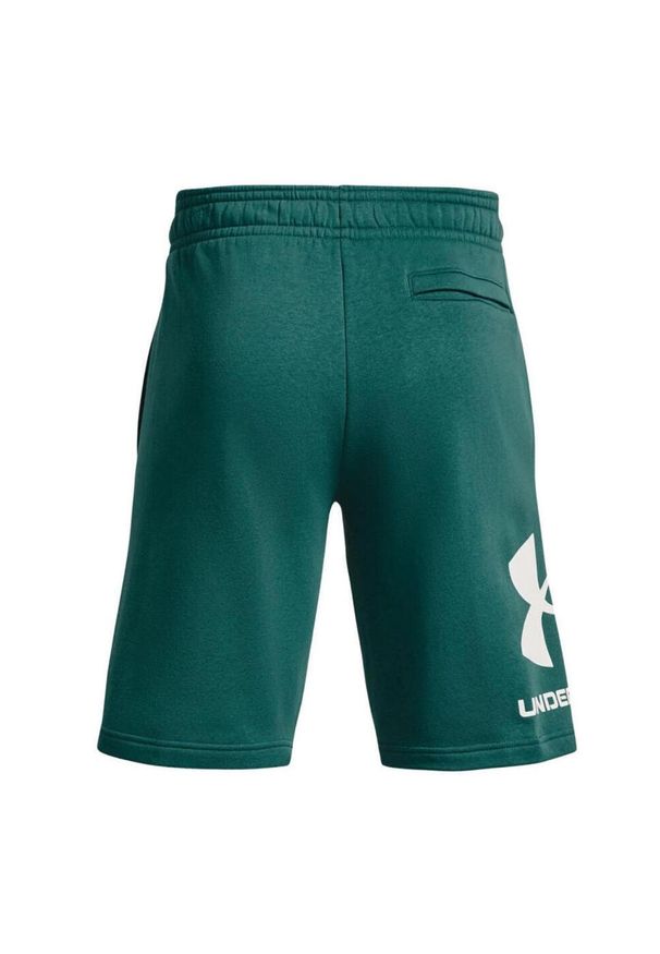 Under Armour - Shorty Męskie Polar Logo Rival. Kolor: zielony. Materiał: polar