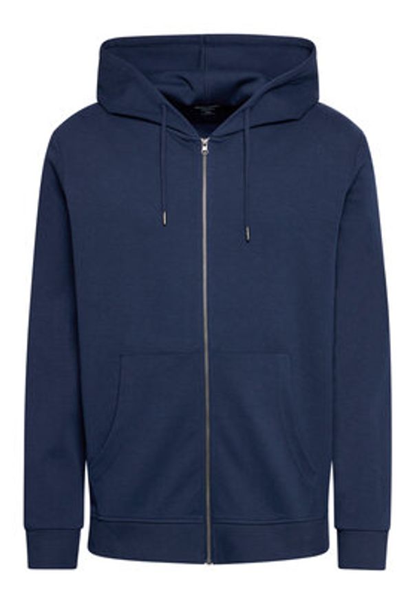 Jack & Jones - Jack&Jones Bluza Basic 12181901 Granatowy Regular Fit. Kolor: niebieski. Materiał: bawełna