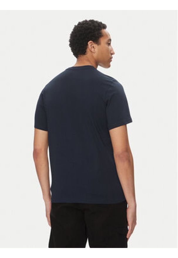 Helly Hansen T-Shirt Logo 54596 Granatowy Regular Fit. Kolor: niebieski. Materiał: bawełna
