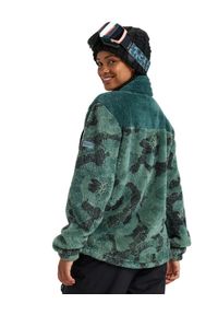 Roxy - Bluza dla Kobiety ALABAMA Zielony. Typ kołnierza: kołnierzyk stójkowy. Kolor: zielony. Materiał: poliester, materiał