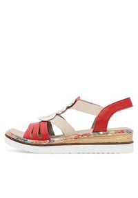 Rieker Sandały 679L4-33 Kolorowy. Materiał: syntetyk. Wzór: kolorowy #5