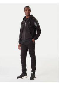 Karl Lagerfeld - KARL LAGERFELD Bluza 705037 554902 Czarny Regular Fit. Typ kołnierza: dekolt w karo. Kolor: czarny. Materiał: syntetyk #3