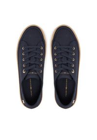 TOMMY HILFIGER - Tommy Hilfiger Espadryle Vulc Espadrille Sneaker FW0FW08404 Granatowy. Kolor: niebieski. Materiał: materiał #3
