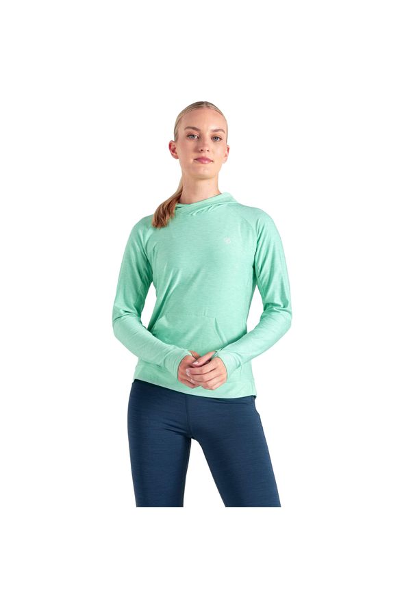 DARE 2B - Bluza Z Kapturem Damska Lekka The Laura Whitmore Edit Sprint City. Typ kołnierza: kaptur. Kolor: zielony. Styl: sportowy. Sport: bieganie