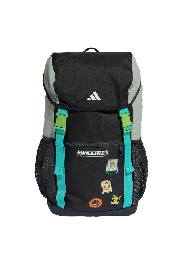 Plecak Adidas Minecraft. Kolor: szary, wielokolorowy, zielony. Styl: elegancki