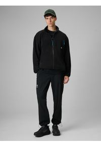 4f - 4F Polar relaxed ze stójką męski - czarny L. Typ kołnierza: kołnierzyk stójkowy. Kolor: czarny. Materiał: polar #2