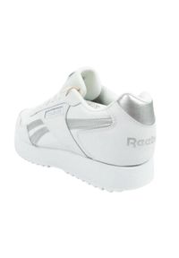 Reebok - Damskie/Trenery Ze Skóry Ekologicznej. Kolor: biały. Materiał: skóra ekologiczna