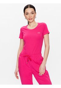 Liu Jo Sport T-Shirt TA3141 J5003 Różowy Regular Fit. Kolor: różowy. Materiał: bawełna. Styl: sportowy