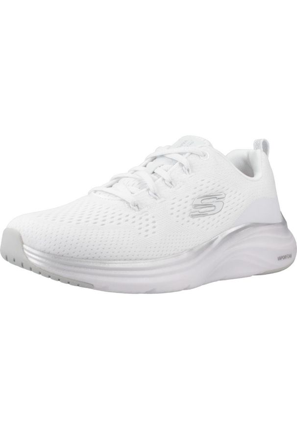 skechers - Buty SKECHERS 150025S Biały. Kolor: szary, biały, wielokolorowy. Materiał: materiał, syntetyk, tkanina, guma. Model: Skechers Sport. Sport: turystyka piesza
