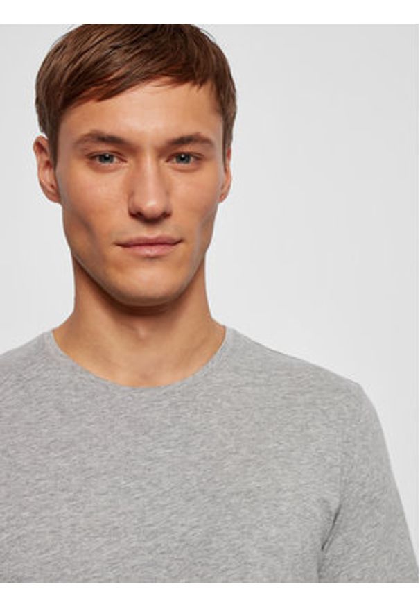 BOSS - Boss Koszulka piżamowa Identity RN 50442645 Szary Regular Fit. Kolor: szary. Materiał: bawełna