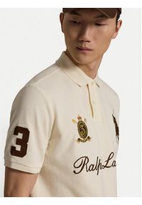 Polo Ralph Lauren Polo 710B20009001 Kremowy Regular Fit. Typ kołnierza: polo. Kolor: kremowy. Materiał: bawełna #5