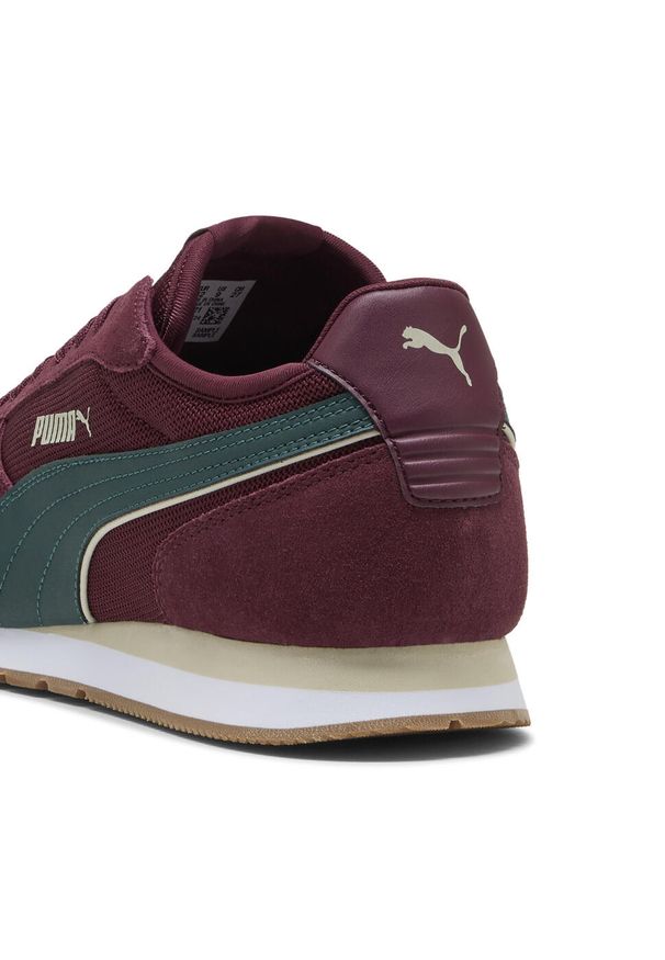 Puma - Sneakersy unisex ST MILER PUMA. Kolor: wielokolorowy, czerwony, zielony, beżowy. Materiał: zamsz. Szerokość cholewki: normalna. Sport: turystyka piesza