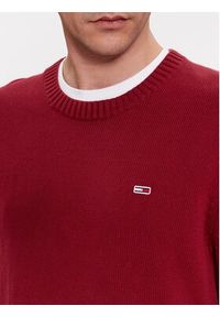 Tommy Jeans Sweter Essential DM0DM11856 Czerwony Regular Fit. Kolor: czerwony. Materiał: bawełna #3