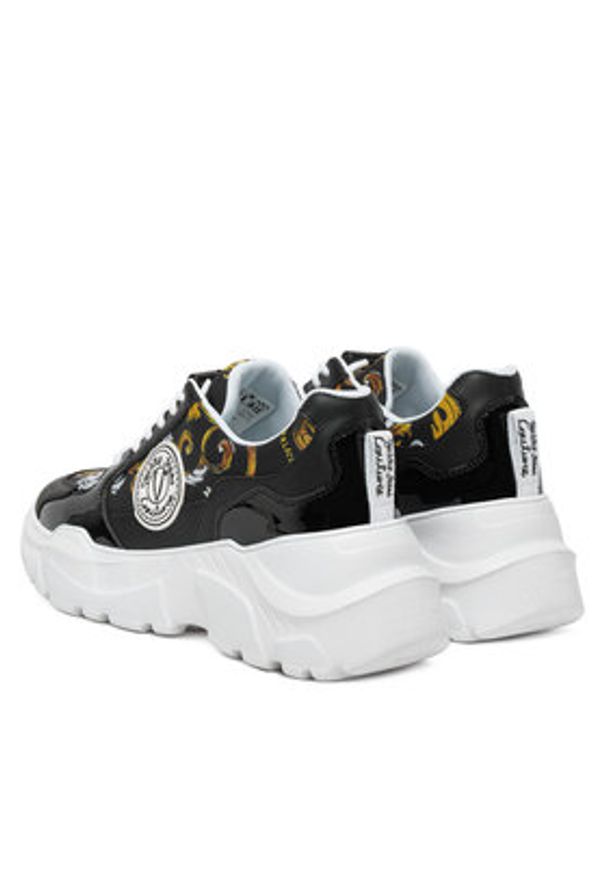 Versace Jeans Couture Sneakersy 78VA3SC7 Czarny. Kolor: czarny. Materiał: skóra
