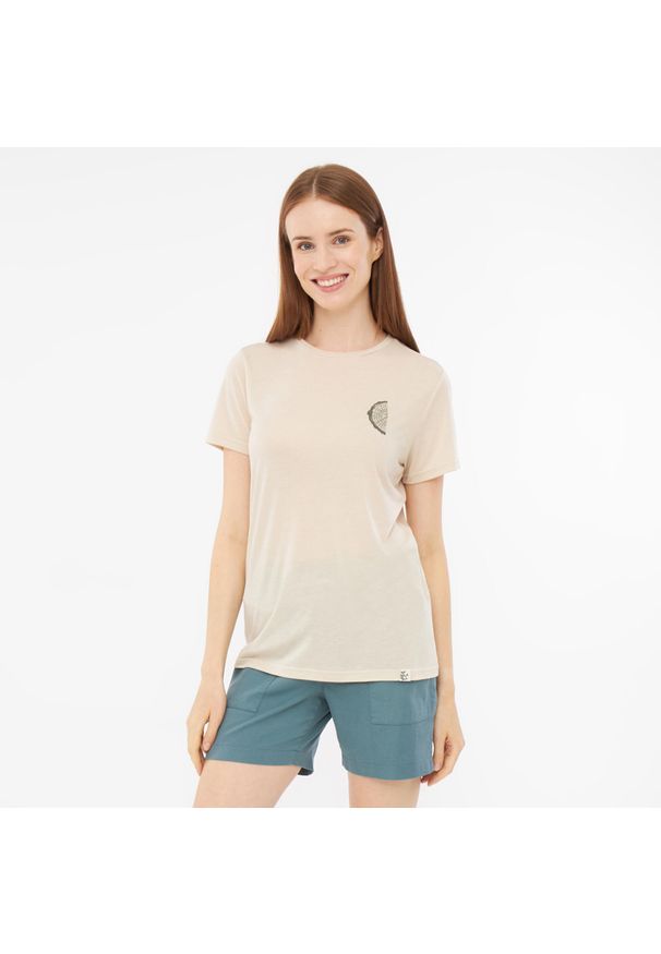 Viking - T-shirt damski VIKING Rune Lady. Kolor: beżowy