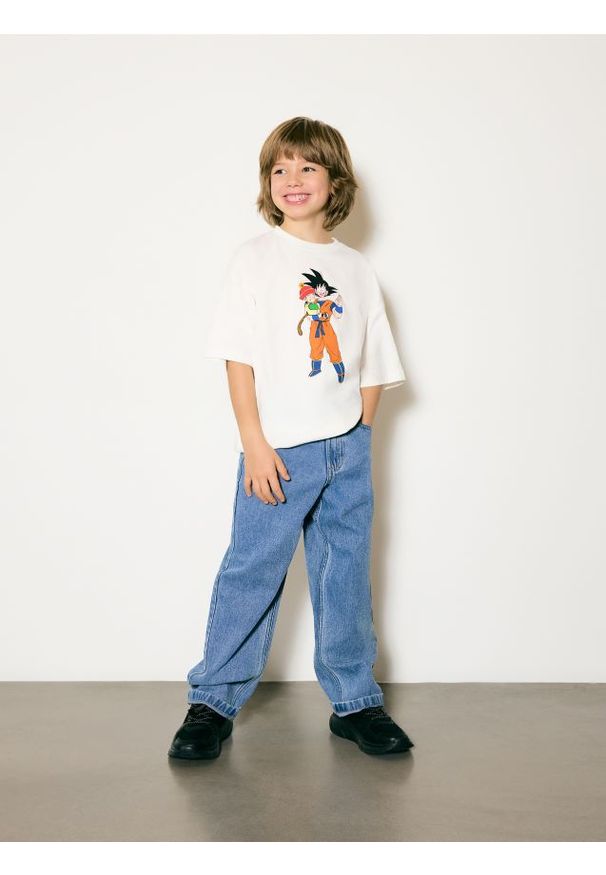 Reserved - Jeansy straight - niebieski. Kolor: niebieski