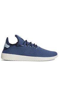 Adidas - Buty adidas Originals Tennis Hu GZ9531 - niebieskie. Okazja: na co dzień. Kolor: niebieski. Materiał: materiał, guma. Szerokość cholewki: normalna. Wzór: gładki. Model: Adidas Pharrell Williams. Sport: tenis