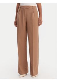 Morgan Spodnie palazzo 261-PFALI.F Brązowy Wide Leg. Kolor: brązowy. Materiał: syntetyk #1