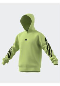 Adidas - adidas Bluza Future Icons 3-Stripes Hoodie IJ8866 Zielony Regular Fit. Kolor: zielony. Materiał: bawełna #5