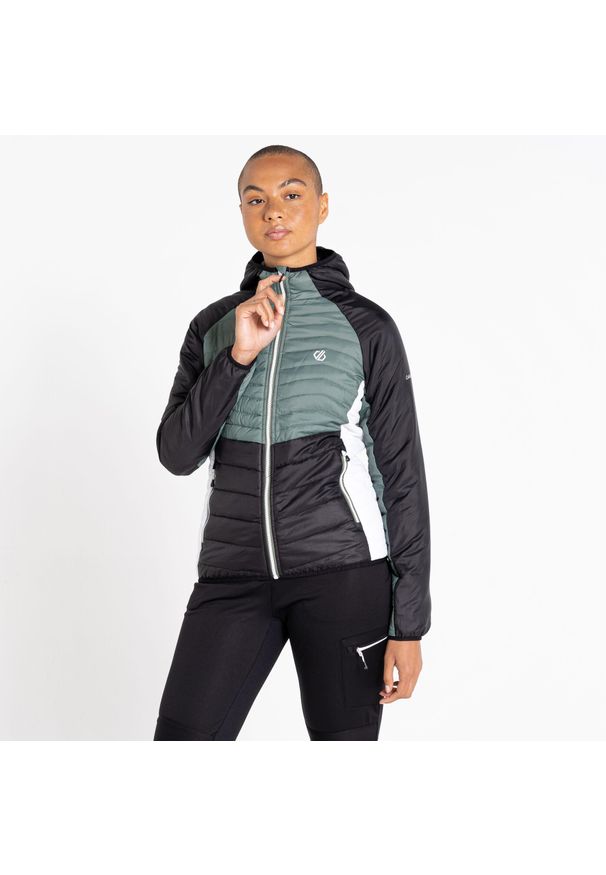 DARE 2B - Kurtka turystyczna damska Surmount II Dare 2B. Kolor: zielony. Materiał: puch. Sport: turystyka piesza