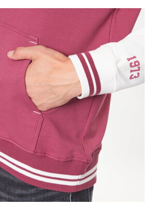 Pepe Jeans Bluza Medley PM582473 Bordowy Regular Fit. Kolor: czerwony. Materiał: bawełna