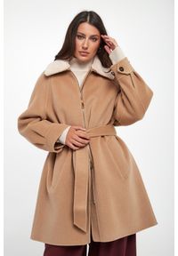 Marella - Płaszcz damski wełniany Hiris MARELLA. Materiał: wełna