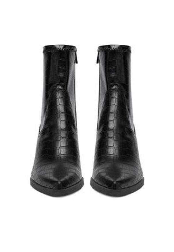 DeeZee Botki BZRB0184-7 Czarny. Kolor: czarny. Materiał: materiał, syntetyk